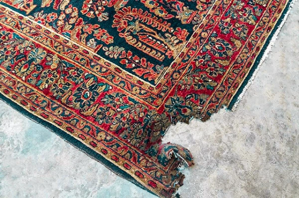 سوختگی فرش باسشوار