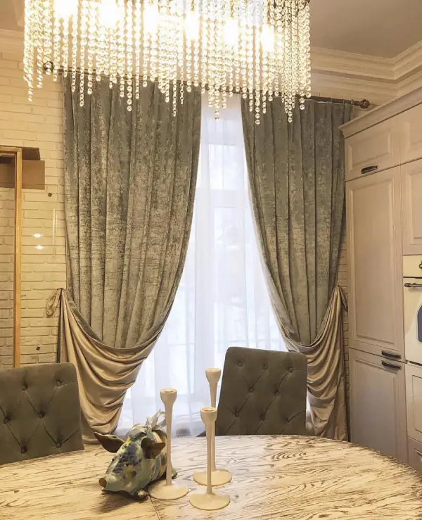شال پرده دو رنگ
