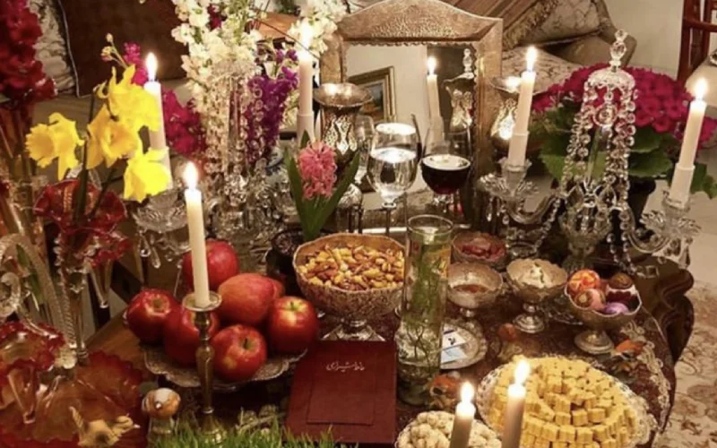 آینه طلایی در سفره هفتسین