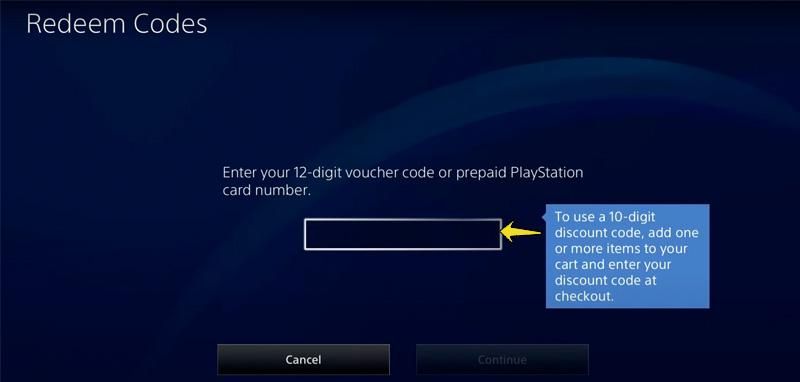 وارد کردن گیفت کارت پلی استیشن در PS4