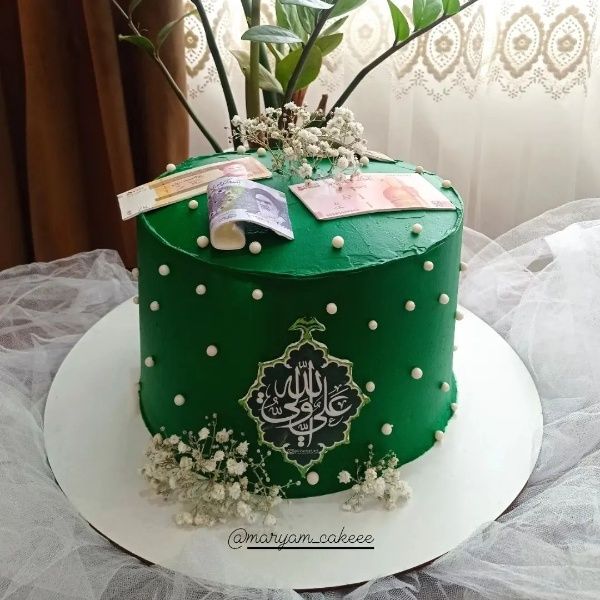کیک طرح عید غدیرخم برای عروس