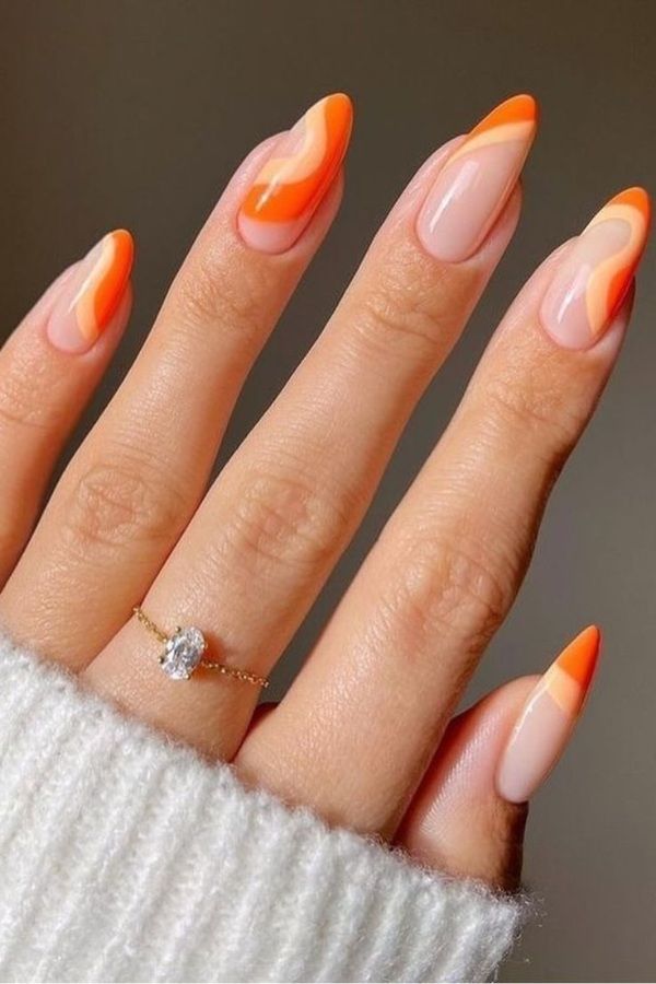 جدیدترین مدلهای فرنچ ناخن هلویی رنگ | حس و حال تابستون رو به ناخنهای ظریفت هدیه کن